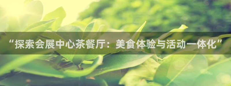 果博公司会员注册账号开户：“探索会展中心茶餐厅：美食体验与活动一体化”