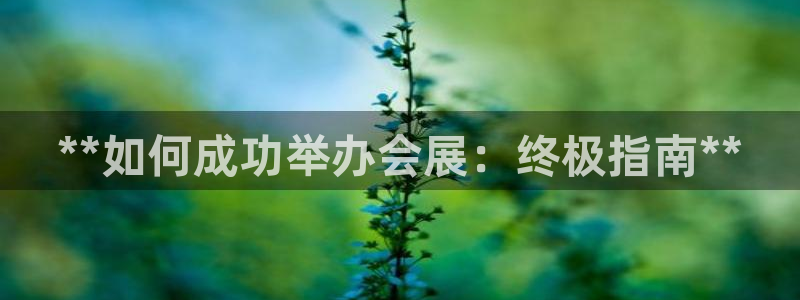 果博管理网：**如何成功举办会展：终极指南**