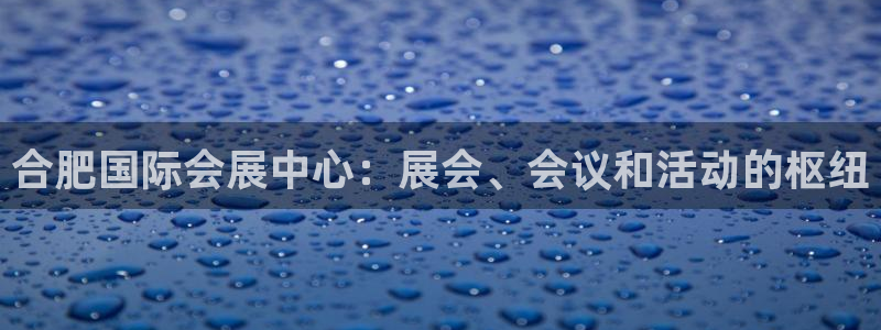 果博官网客服电话号码：合肥国际会展中心：展会、会议和活动的枢纽