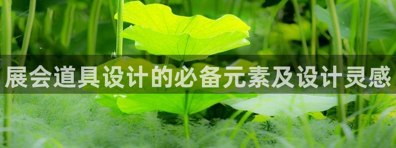 果博注册充值：展会道具设计的必备元素及设计灵感