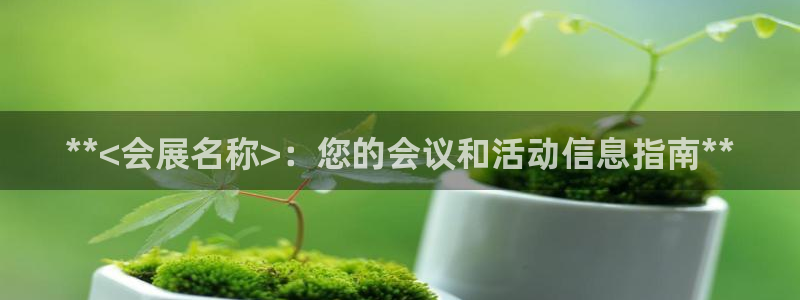 果博公司：**<会展名称>：您的会议和活动信息指南**