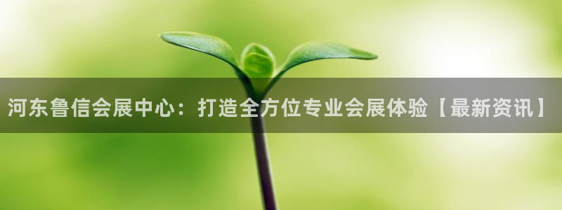 果博注册充值多少钱：河东鲁信会展中心：打
