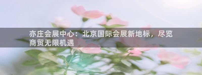 果博注册充值怎么充：亦庄会展中心：北京国